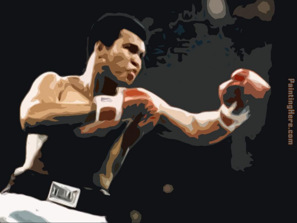 Muhammad Ali pop art painting - Unknown Artist Muhammad Ali pop art art painting